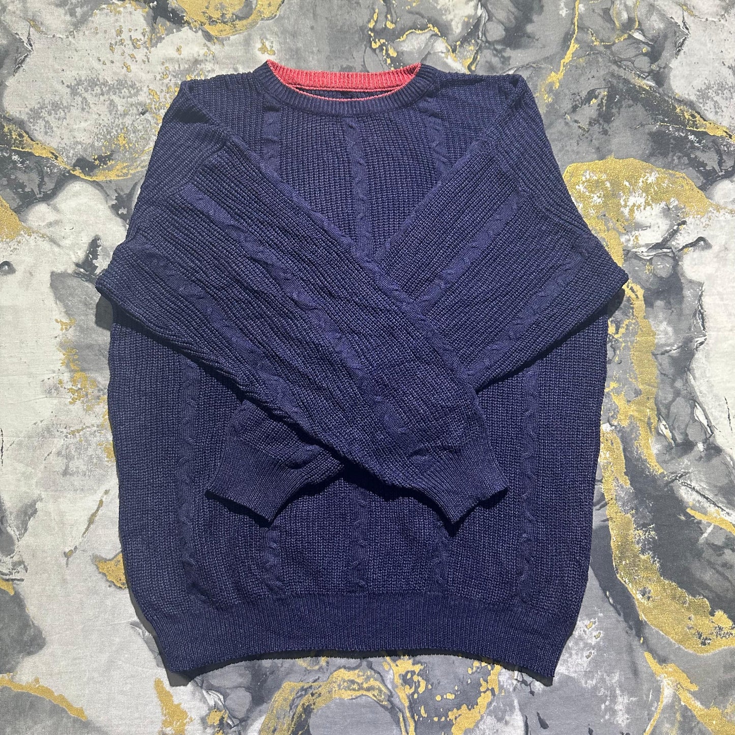 Blue Baggy Oversized Vintage Sweater