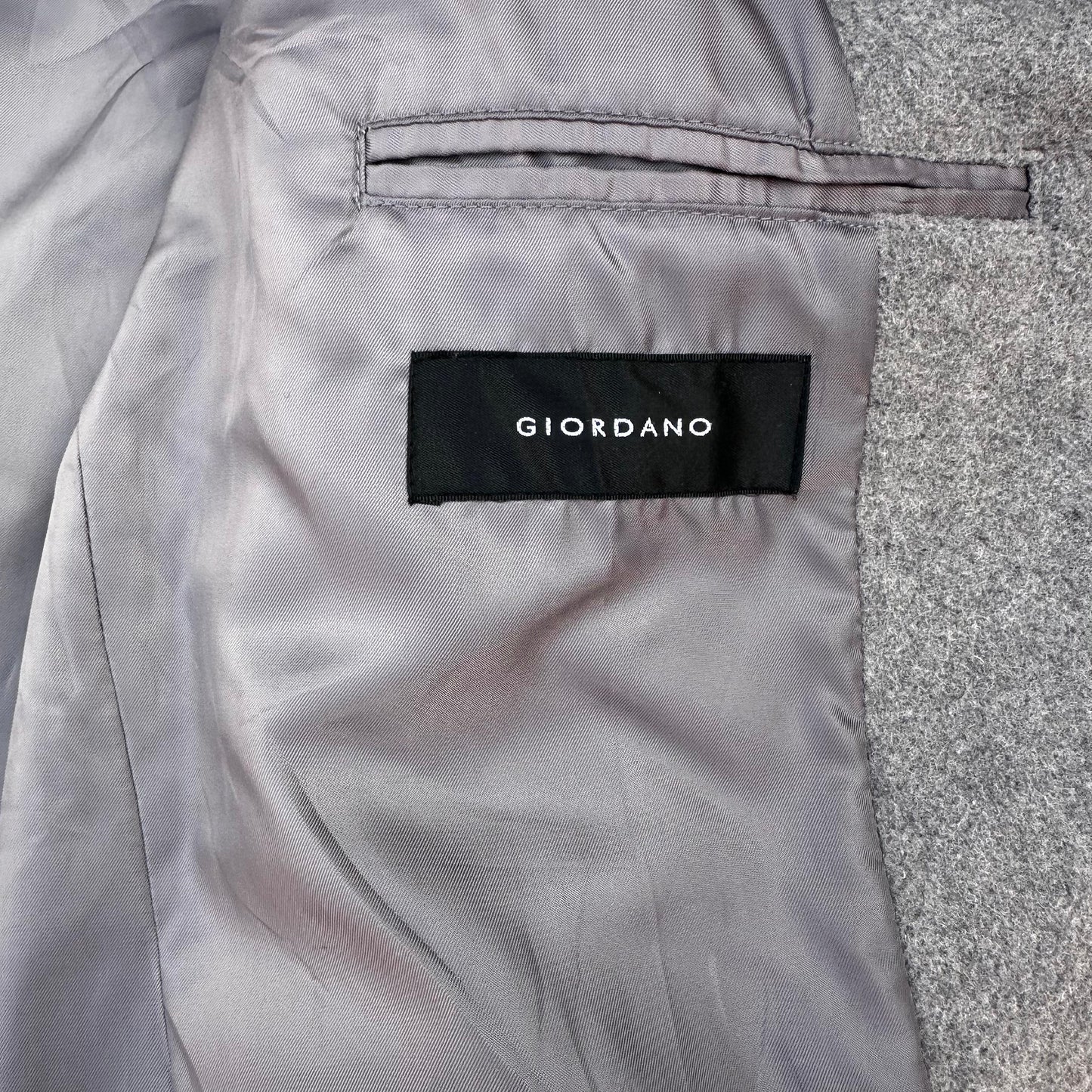 Ash Gray Wool Long Coat