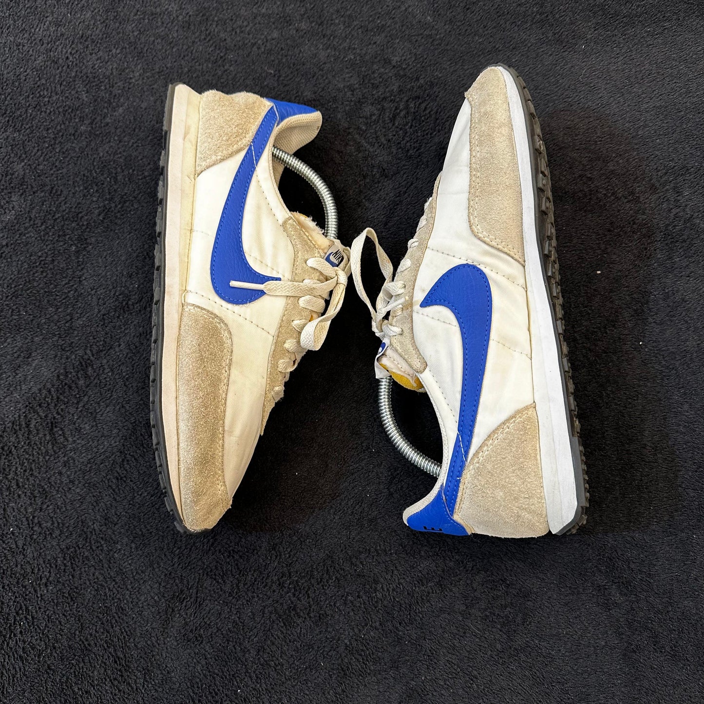 White Blue Trainers Shoes