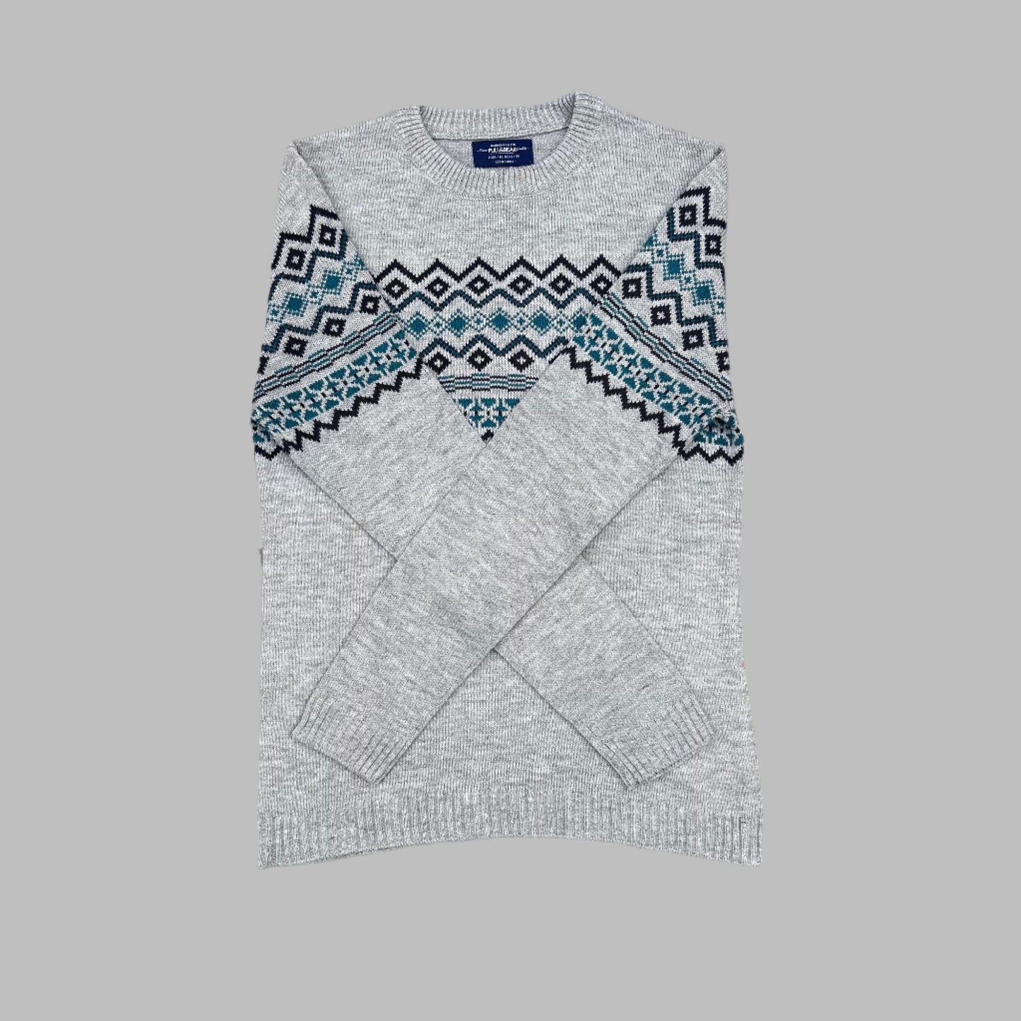 Multi Color Pattern Full Sleeves Sweater