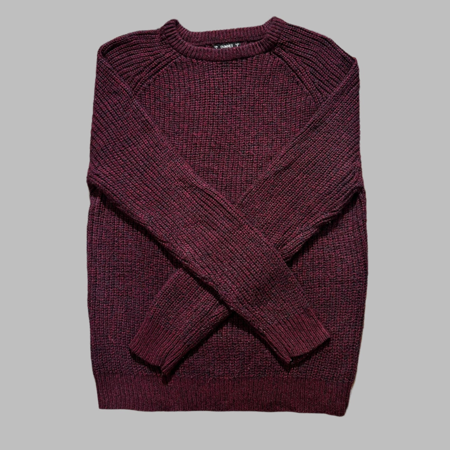 Red Knitted Full Sleeves Sweater