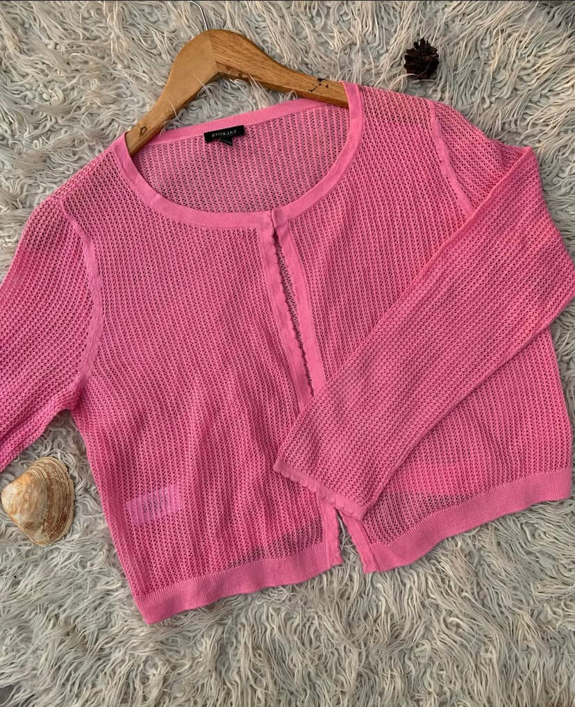 Pink-Cardigan