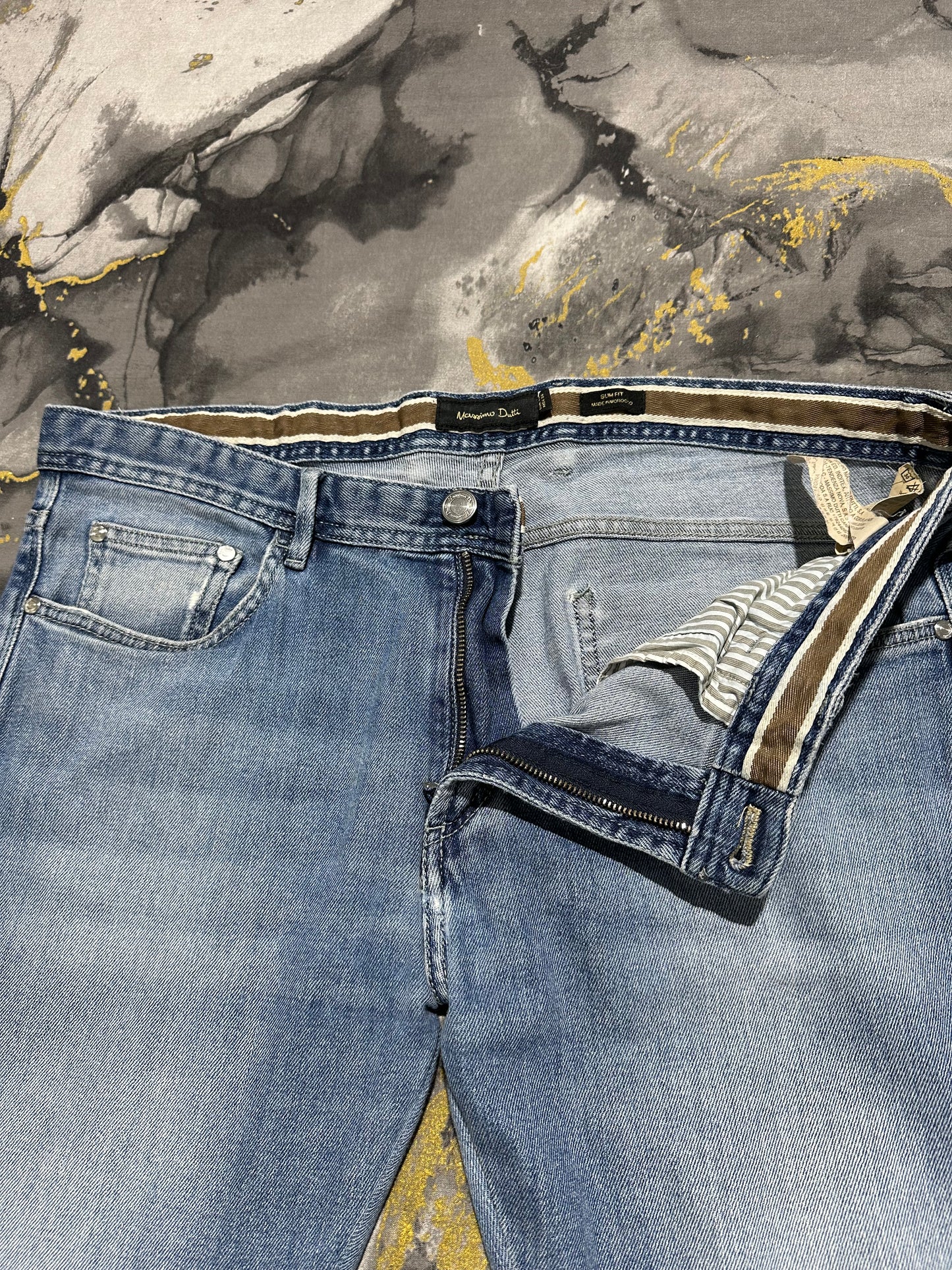 Massimo Dutti Blue Washed Jeans