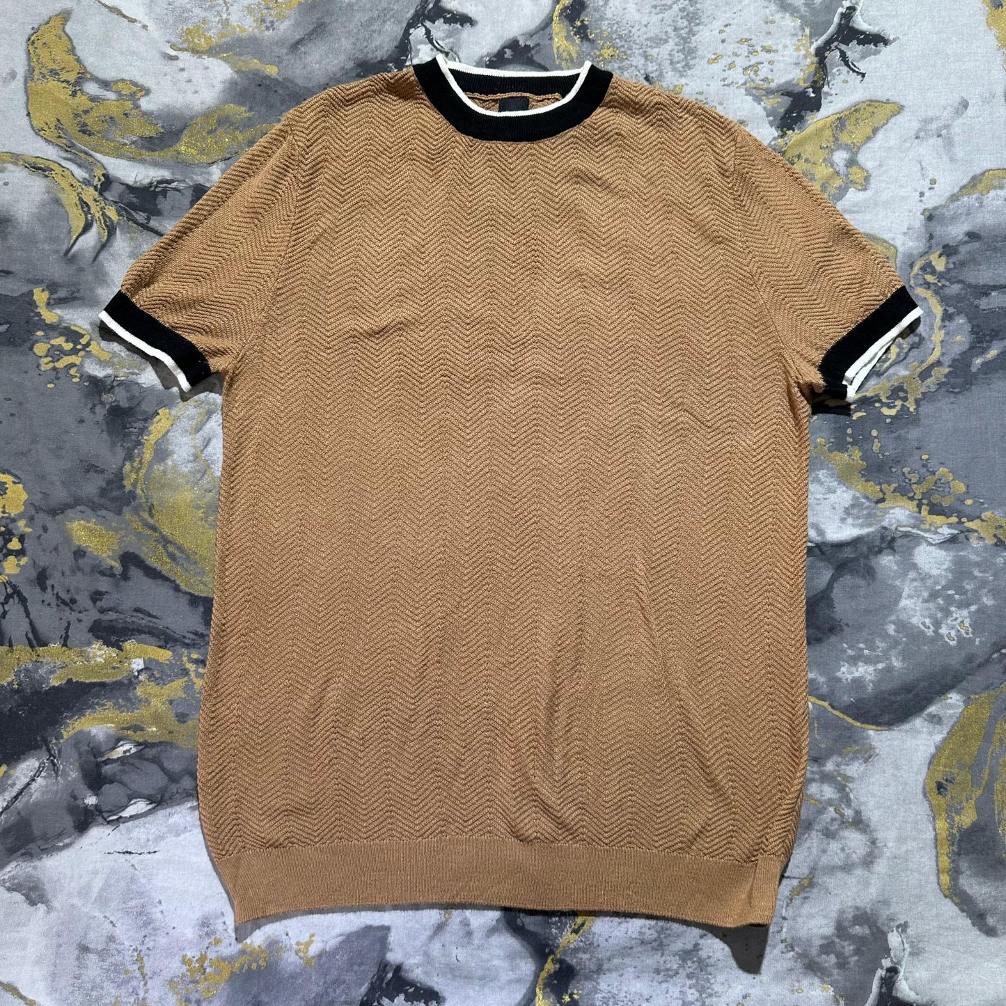 Brown Textured Shirt