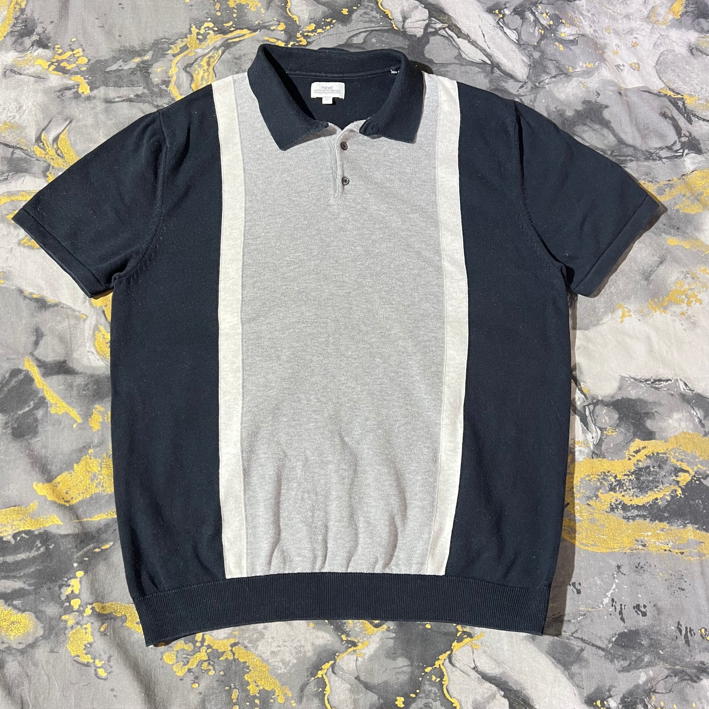 Two Toned Knitted Polo