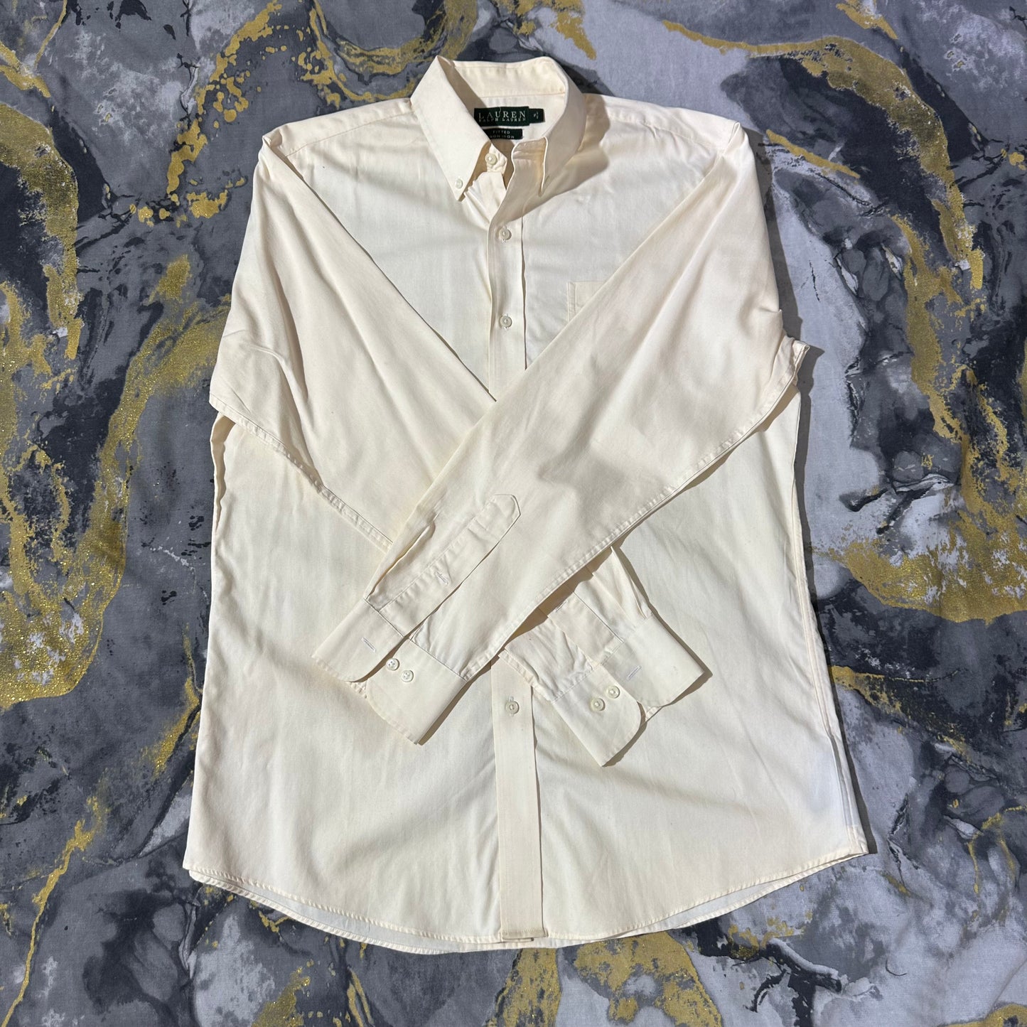 Ralph Lauren Classic French Collar Light Yellow Shirt