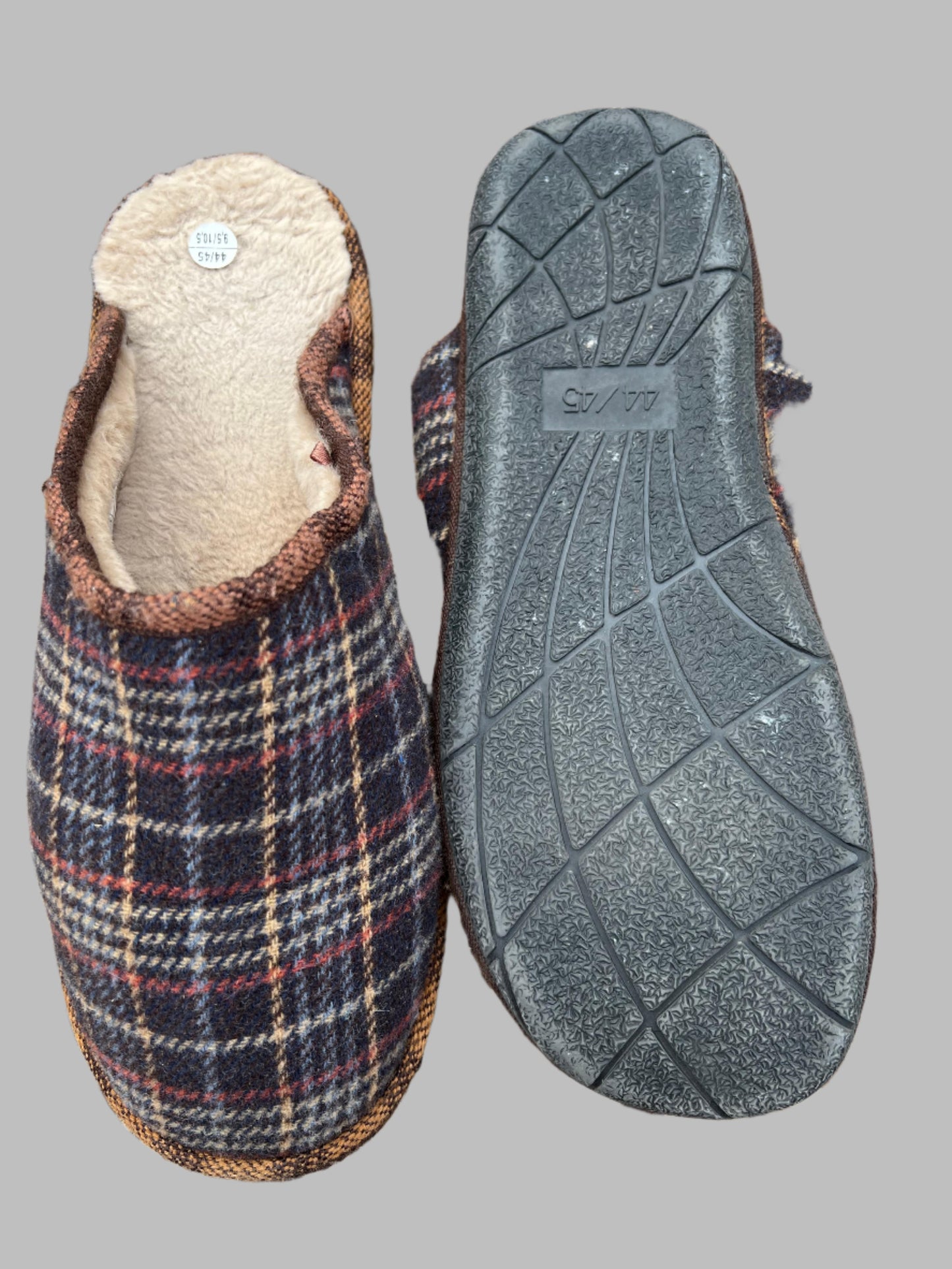 Multi Color Fur Slip ons