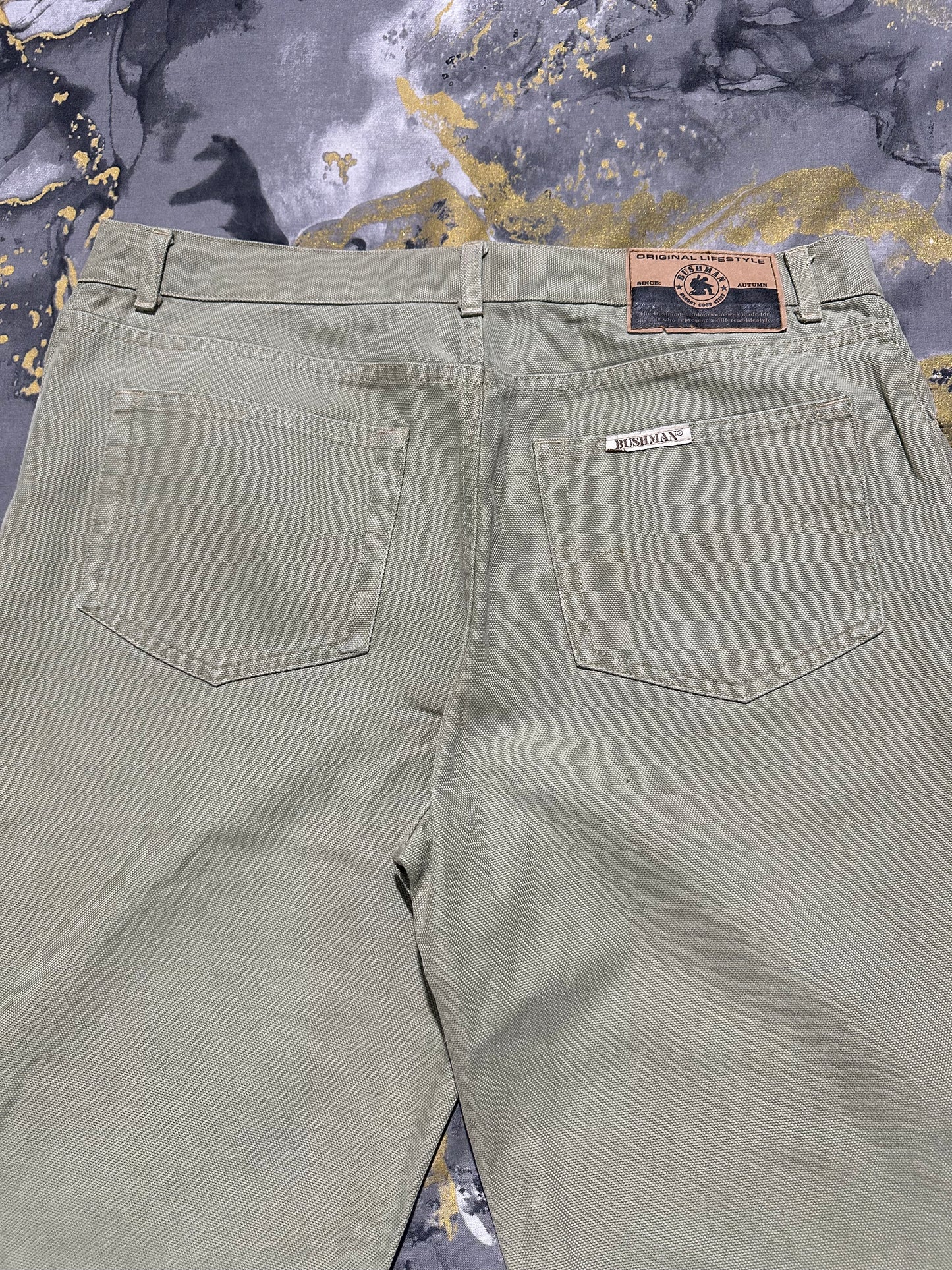 Bushman Olive Green Denim