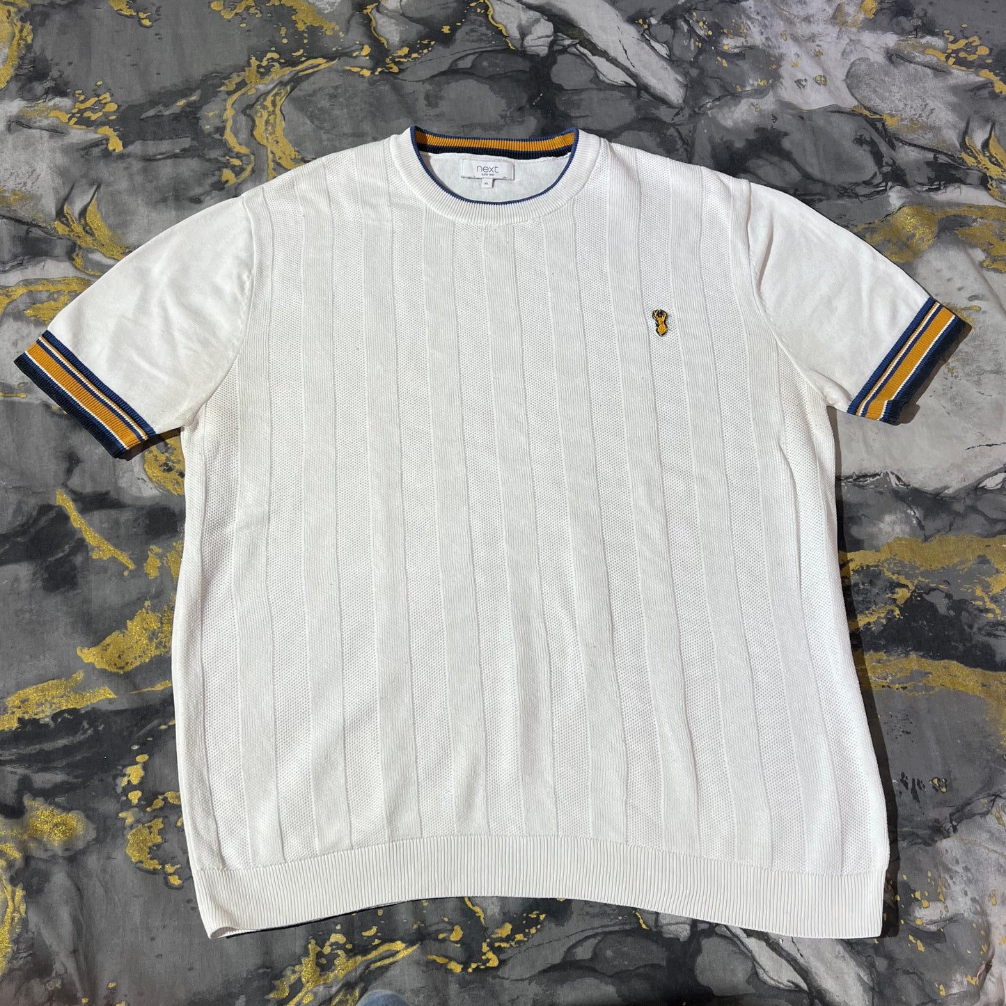 Knitted White T-Shirt