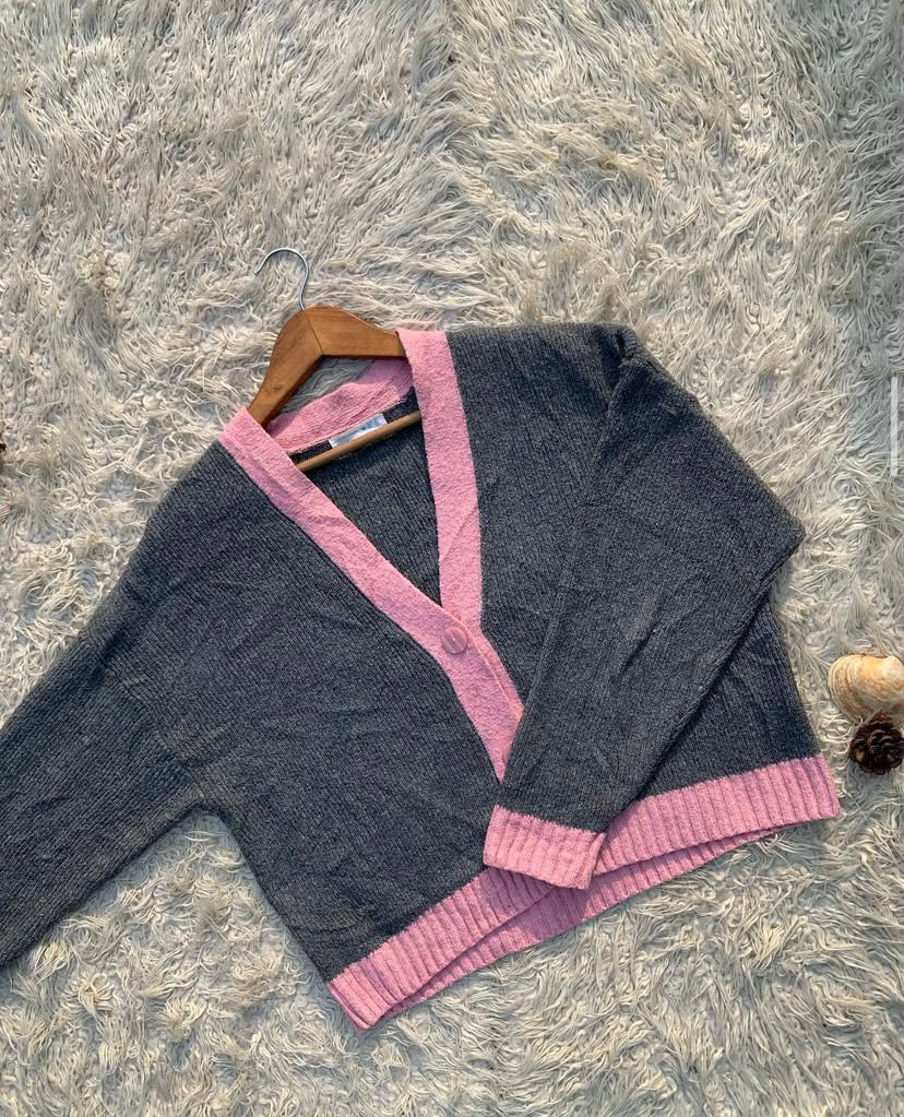 Grey-Pink Cardigan