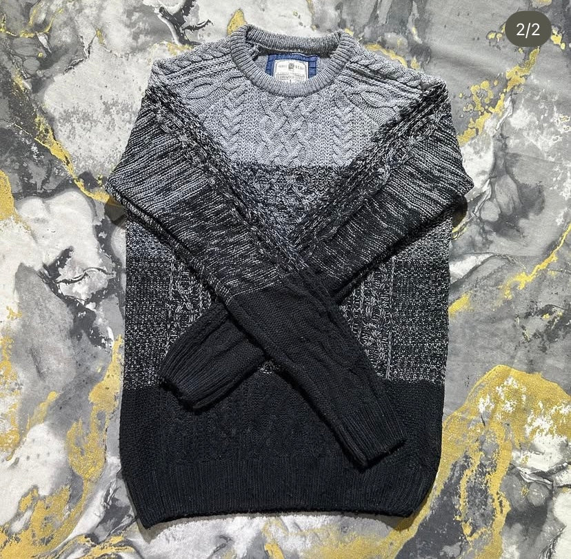 Grey Multi-Shaded Sweater