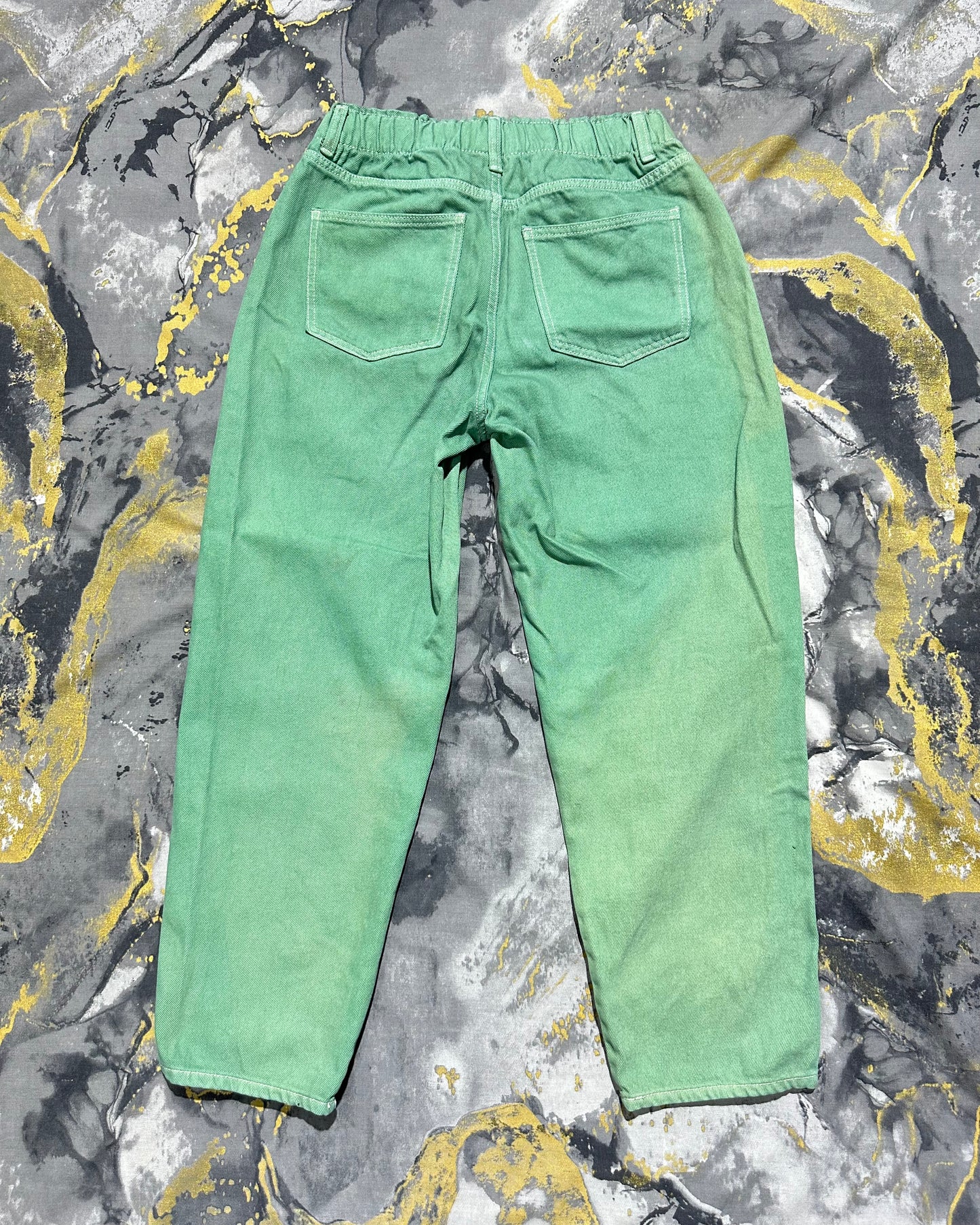 H&M Light Matcha Relaxed Fit Baggy Jeans
