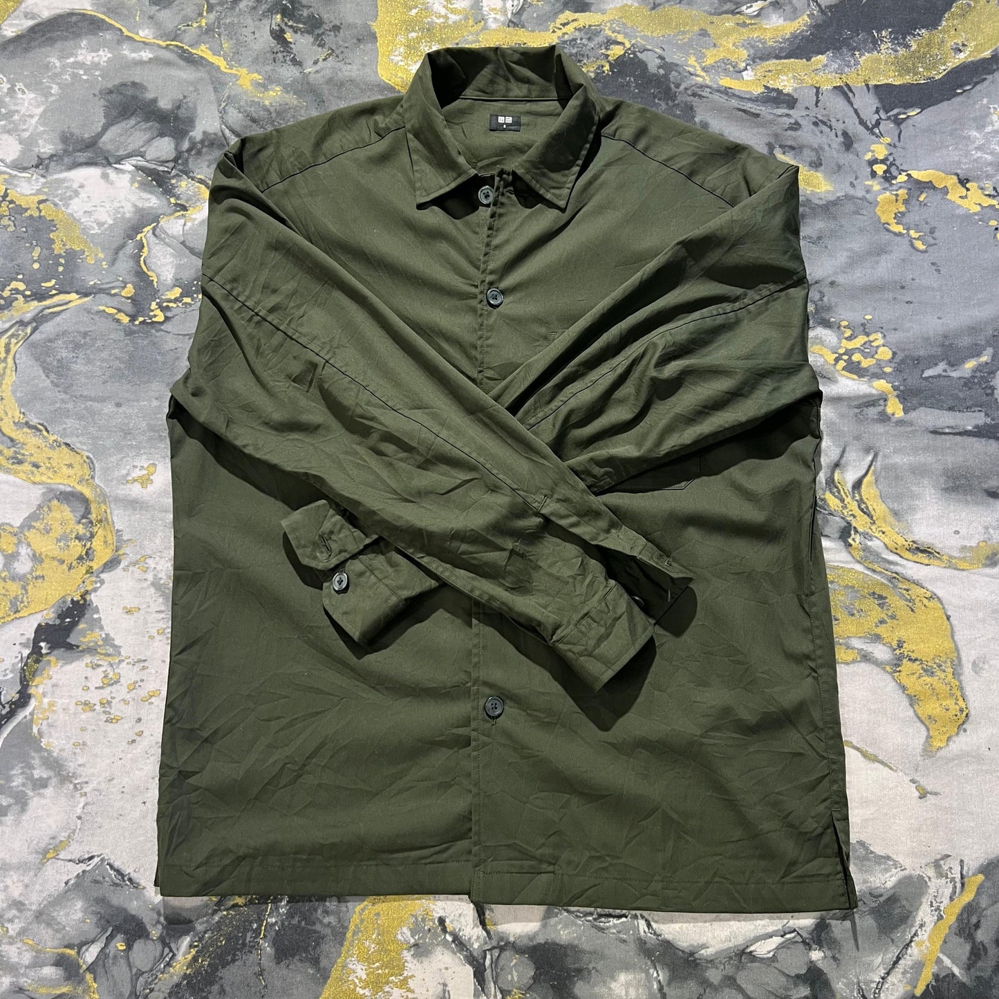 Dark Green Button Down Shirt