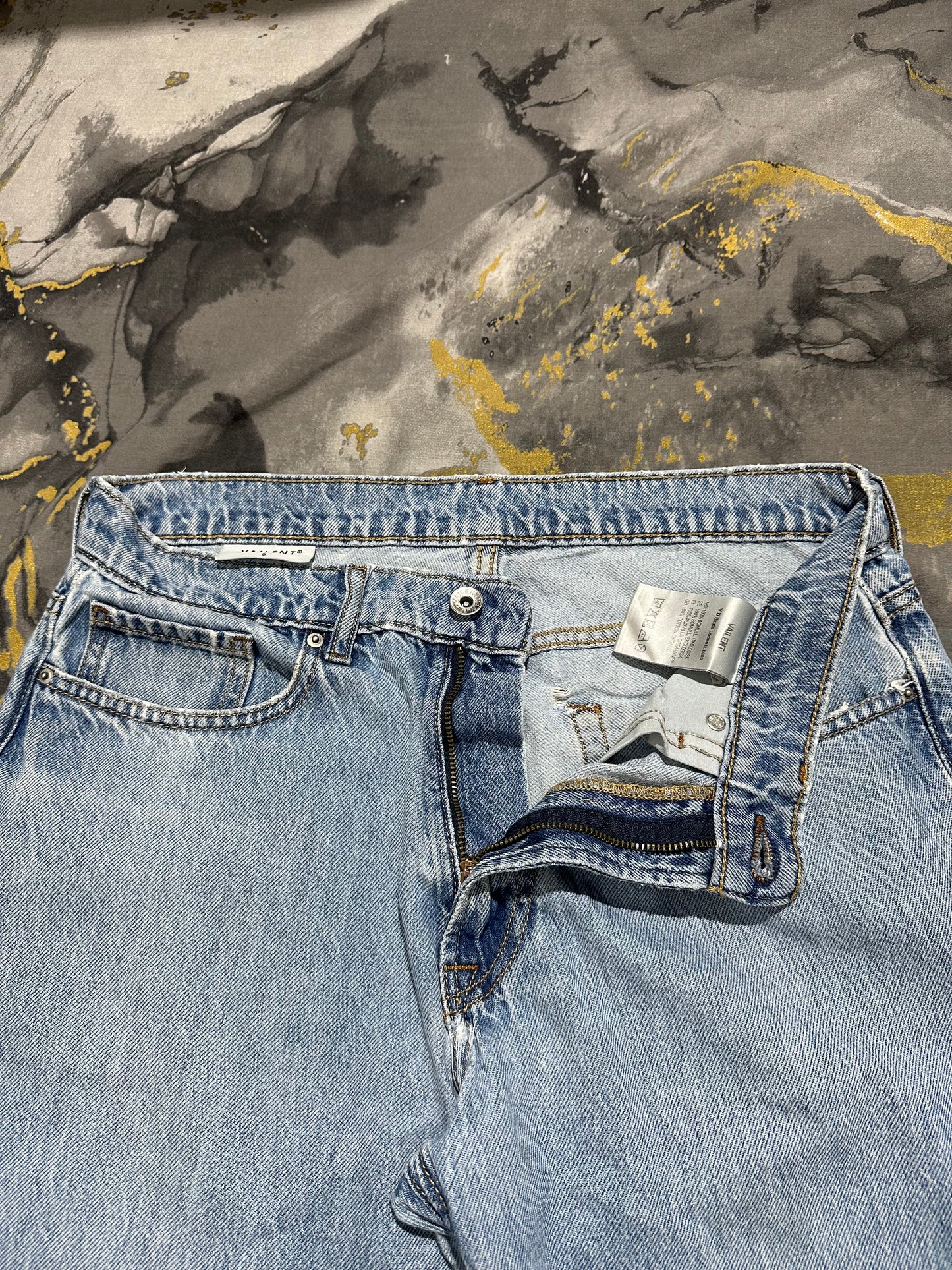 Baggy Straight Fit Blue Denim Jeans