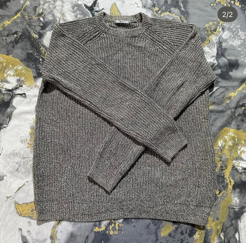 Dark Beige Knitted Sweater
