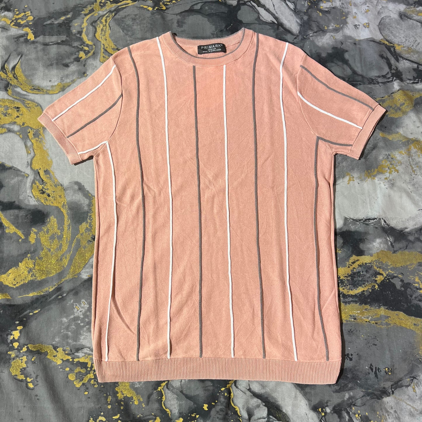 Peach Stripes Primark Knitted Tee