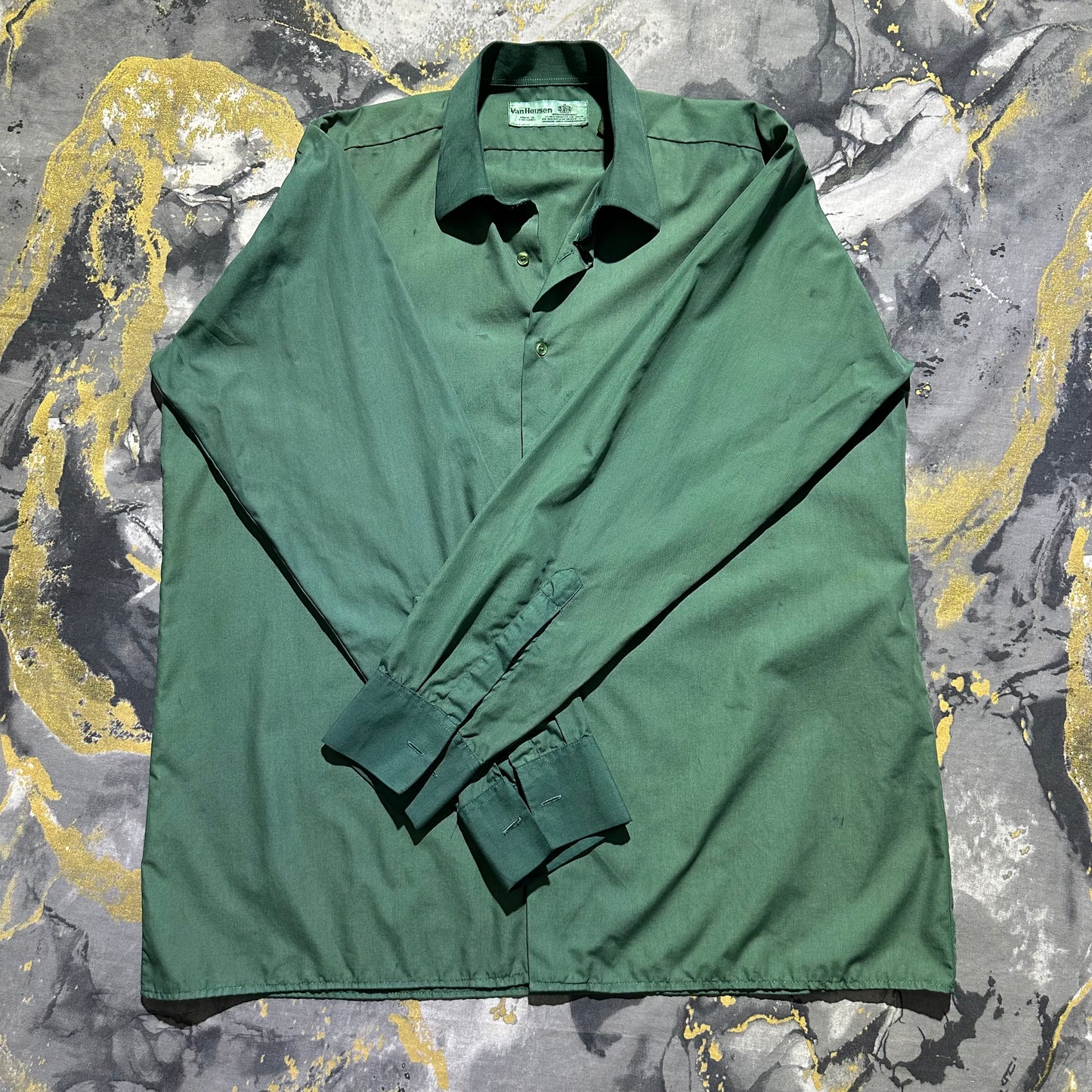 Pea Green Full Sleeves Buttoned Down