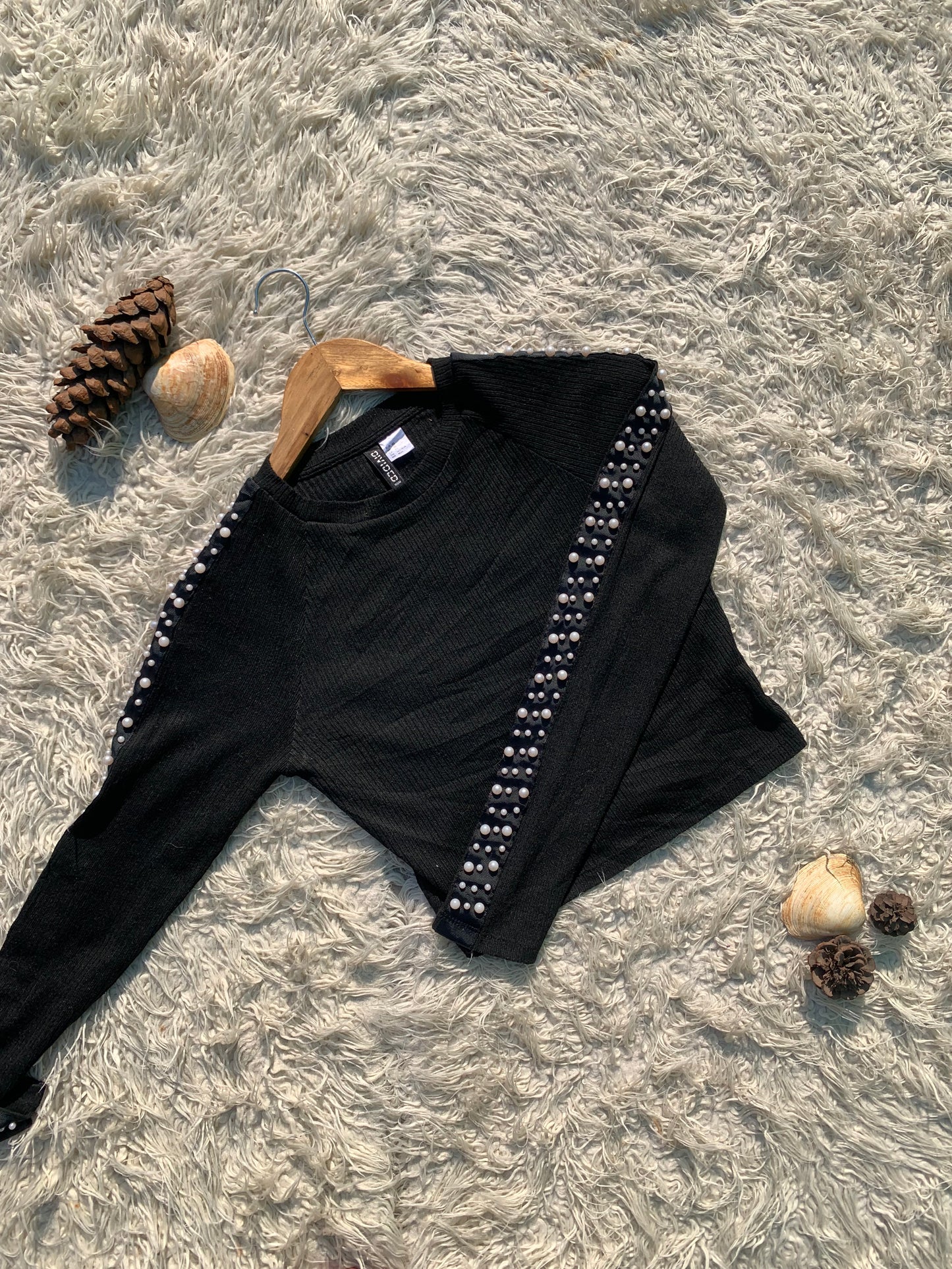 Raglan Sweater With Pearl