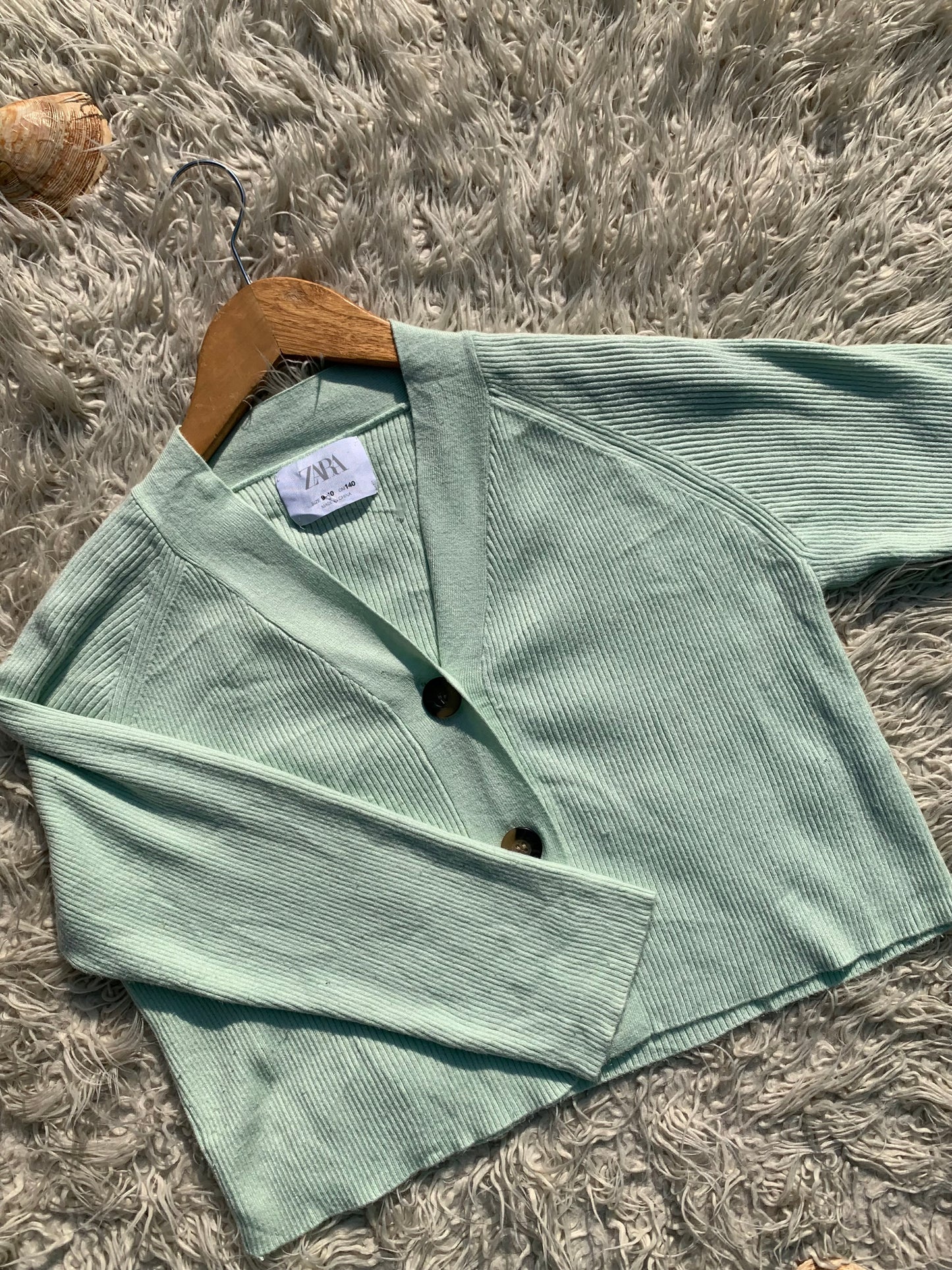 Mint Buttoned Sweater