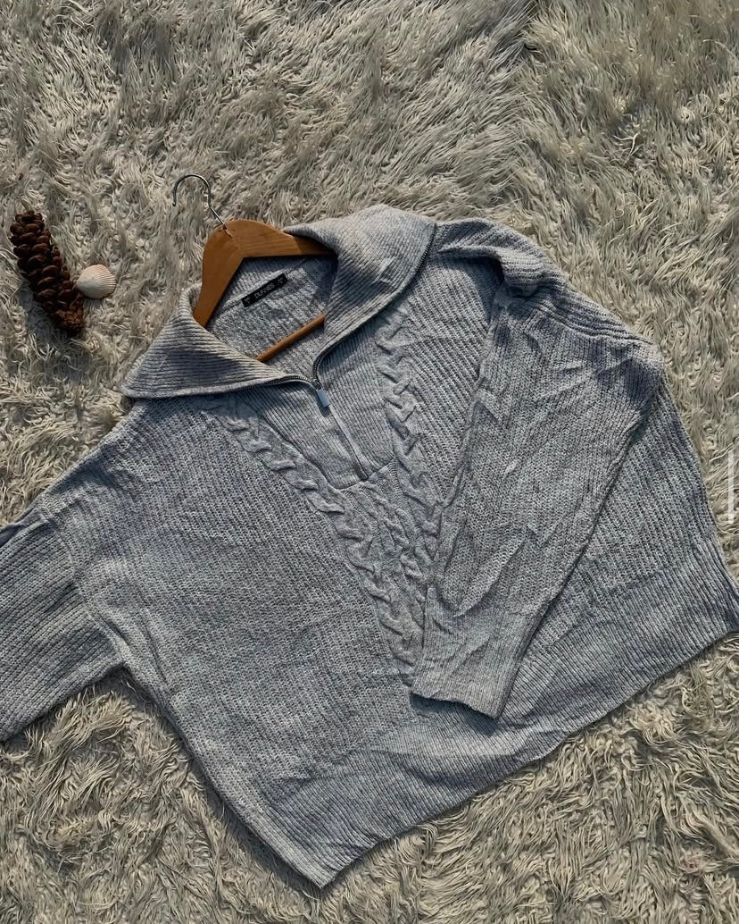 Grey Zipper