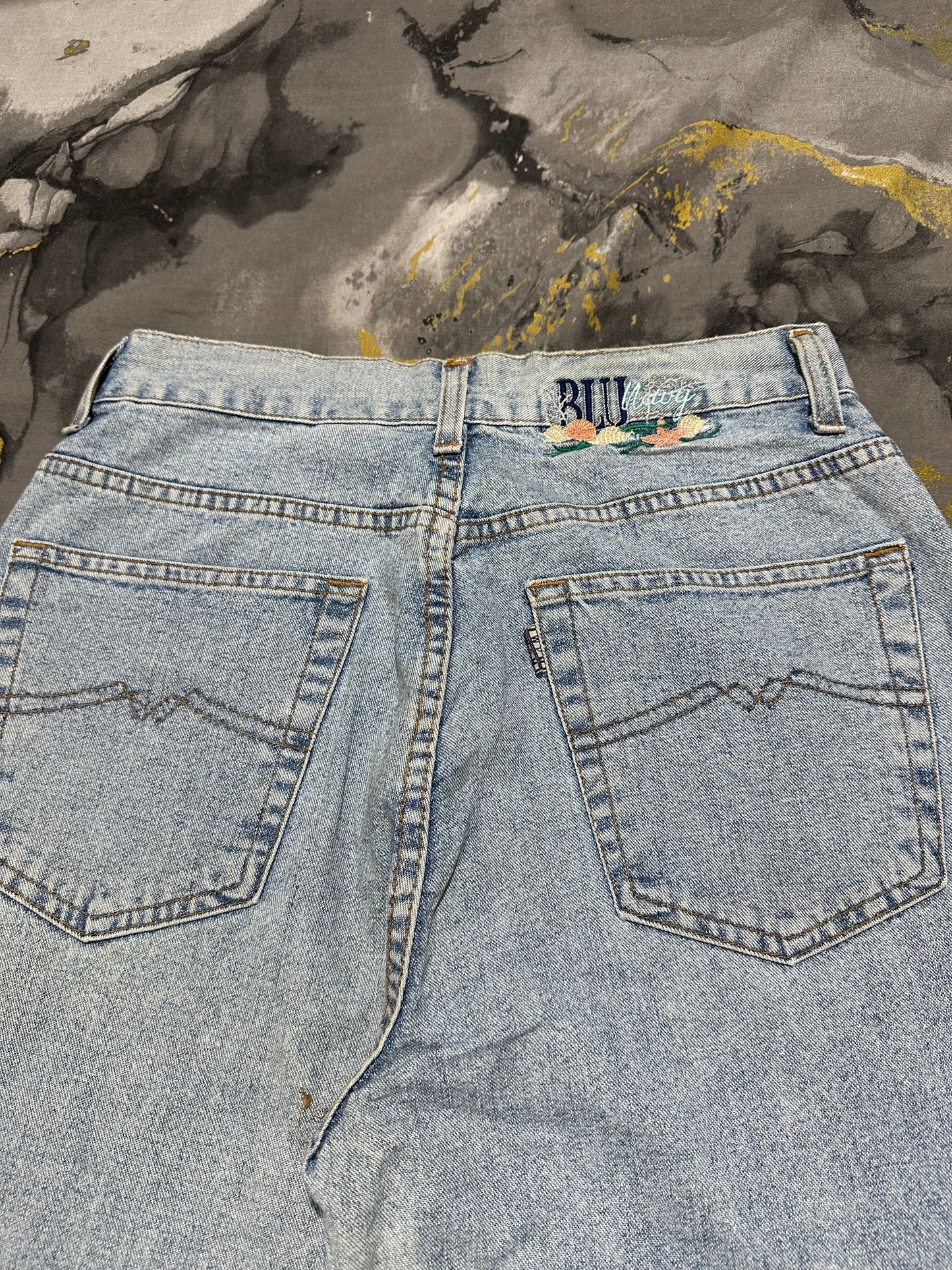 Italian Boot Cut Light Blue Denim Jeans (Made in Italy)