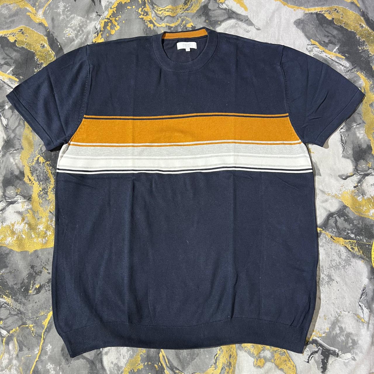 Navy-Blue Striped Shirt