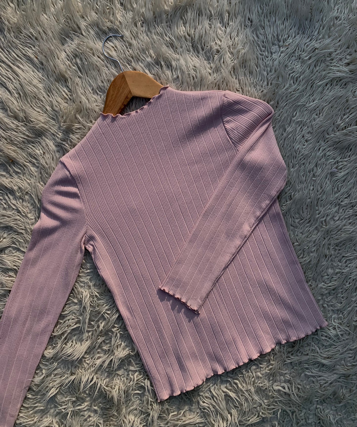 Pink Ribbed Shirt