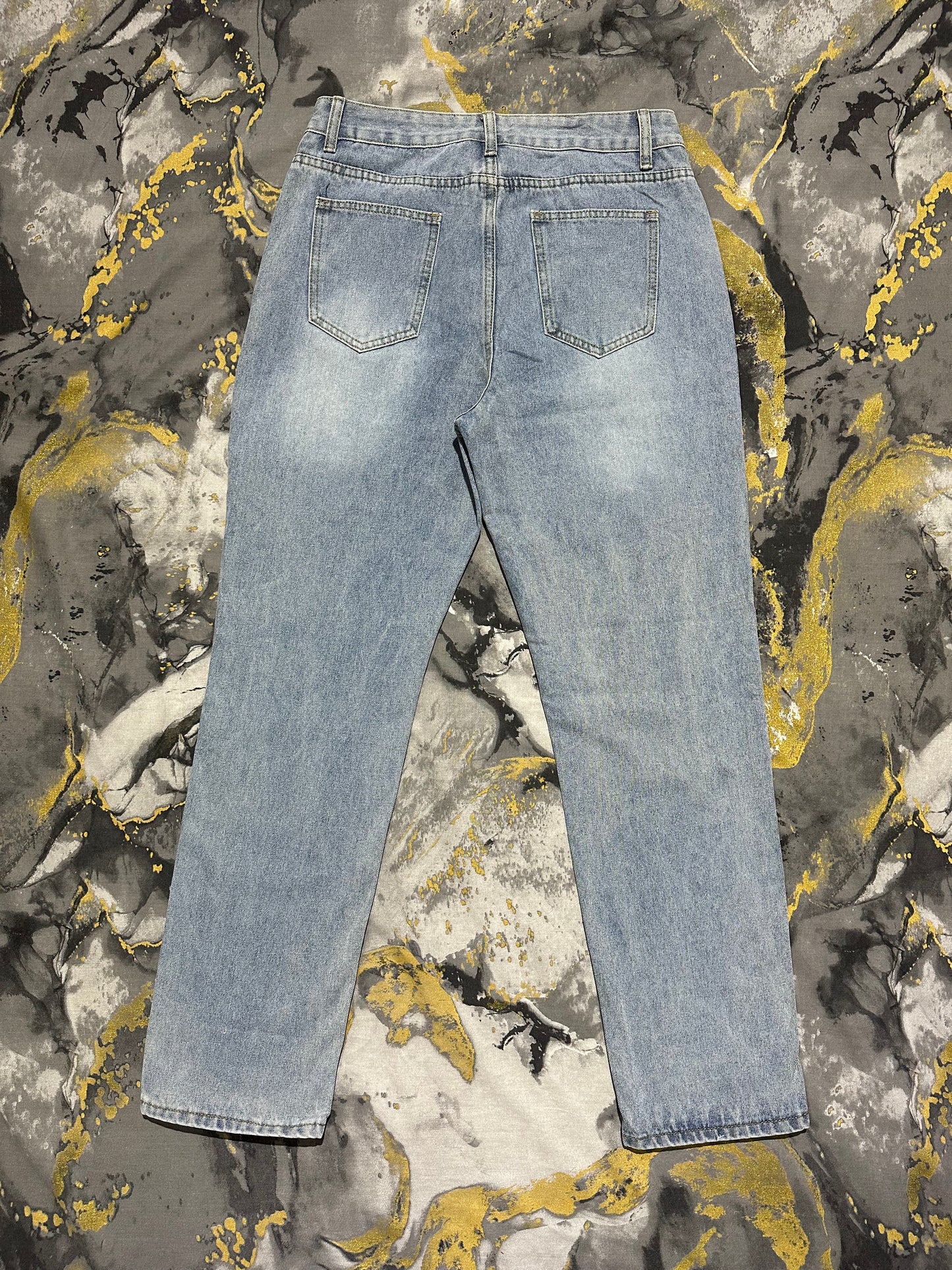 Light Grey Blue Curvy Fit Jeans