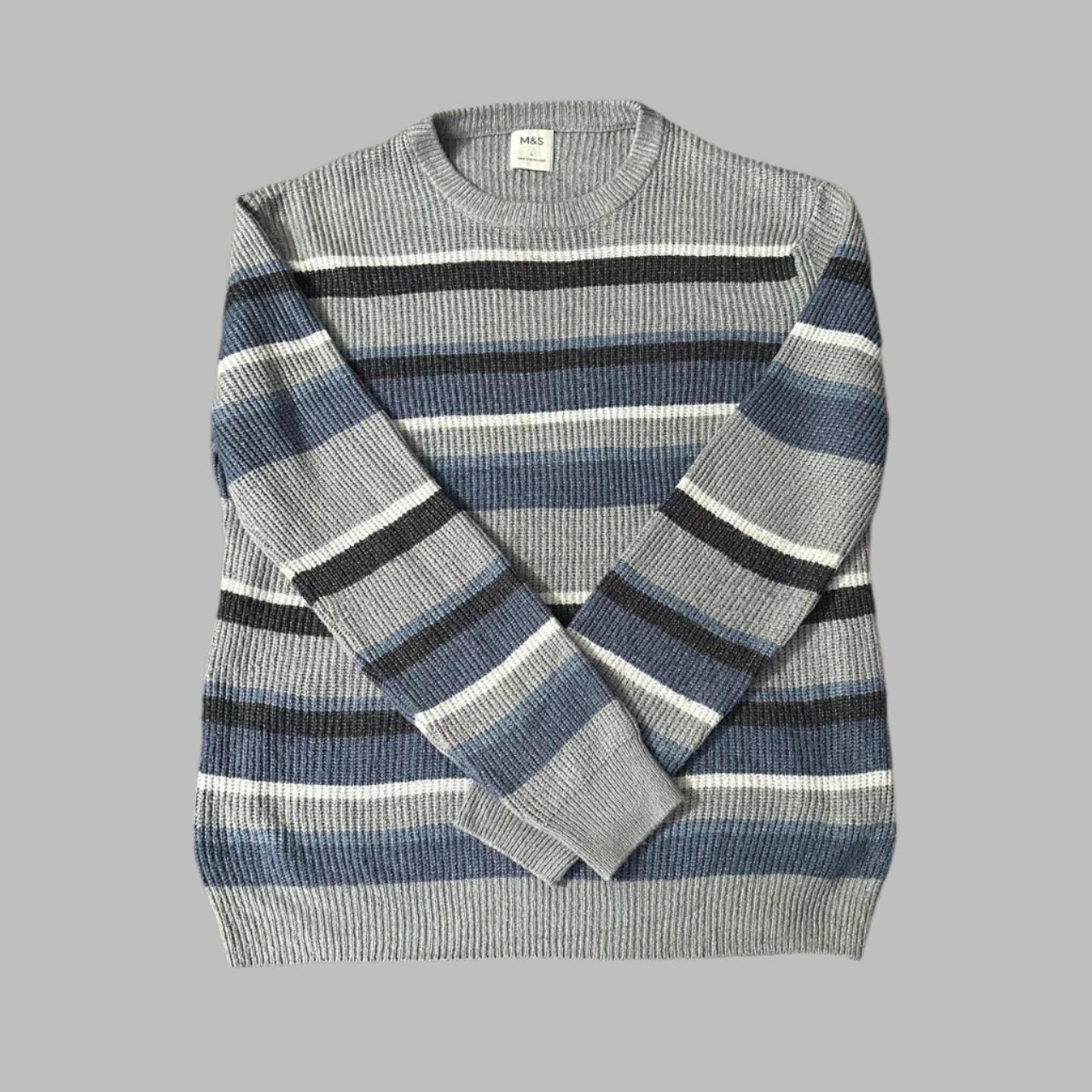 Striped Super Soft Cotton Knitted Sweater