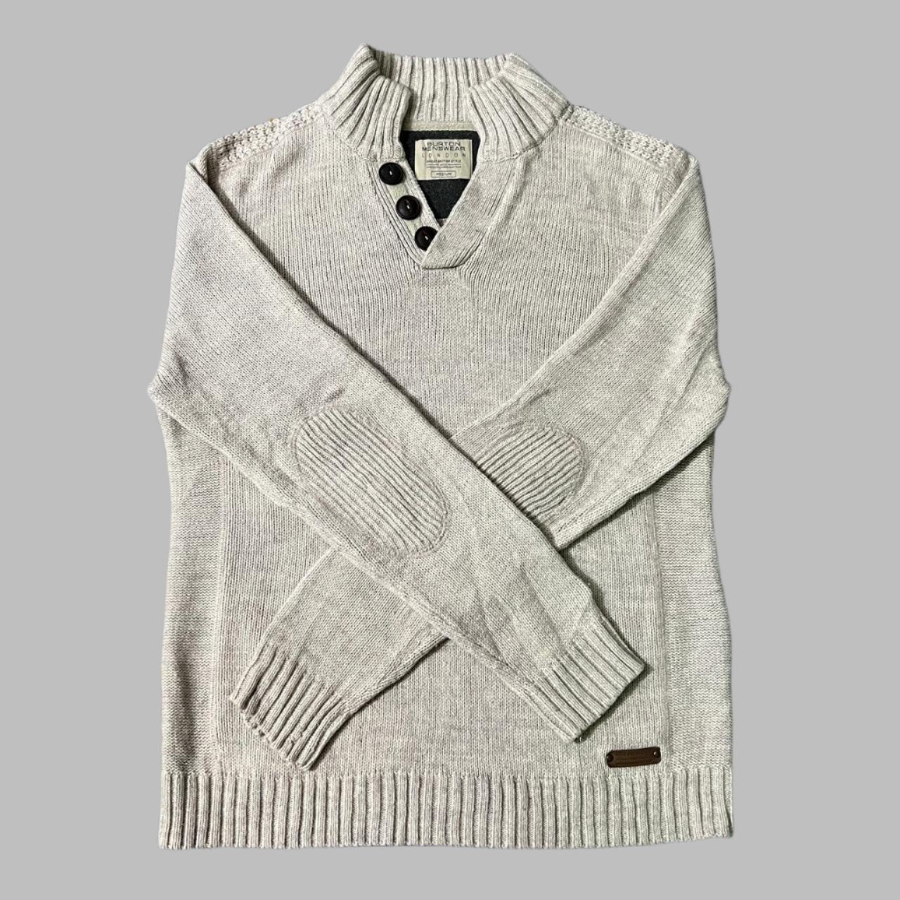 Mock Neck Knitted Sweater
