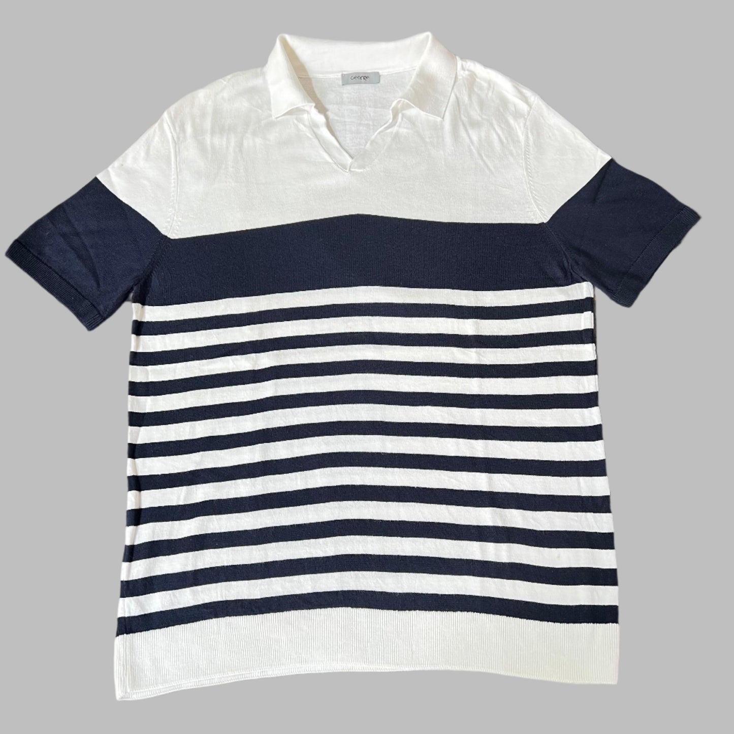 White Luxury Cotton Knitted Busan Collar Polo