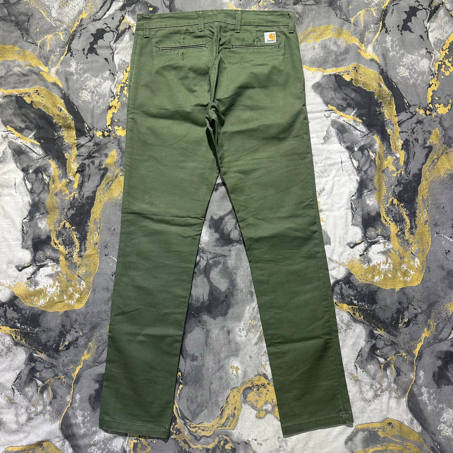 Carhartt Dark Green Cotton Pants