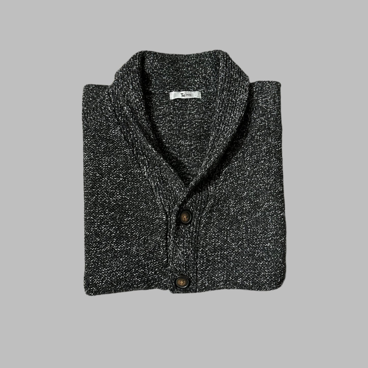 Extra Large Grey Button Down Sweater