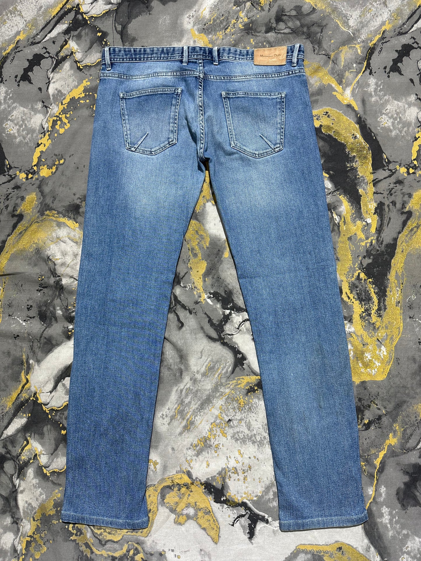 Massimo Dutti Blue Washed Jeans