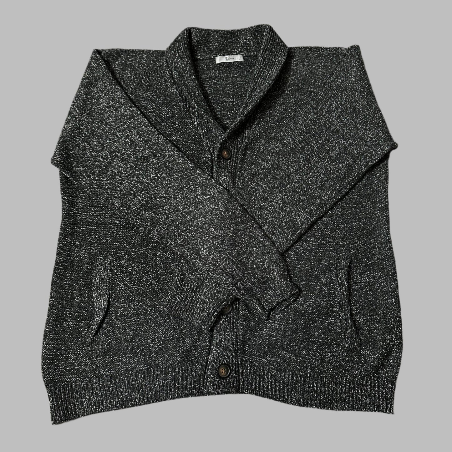 Extra Large Grey Button Down Sweater