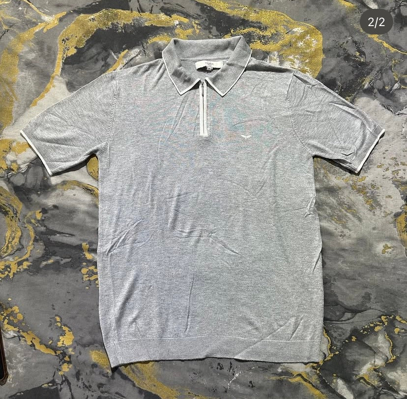 Light Grey Half Zipper