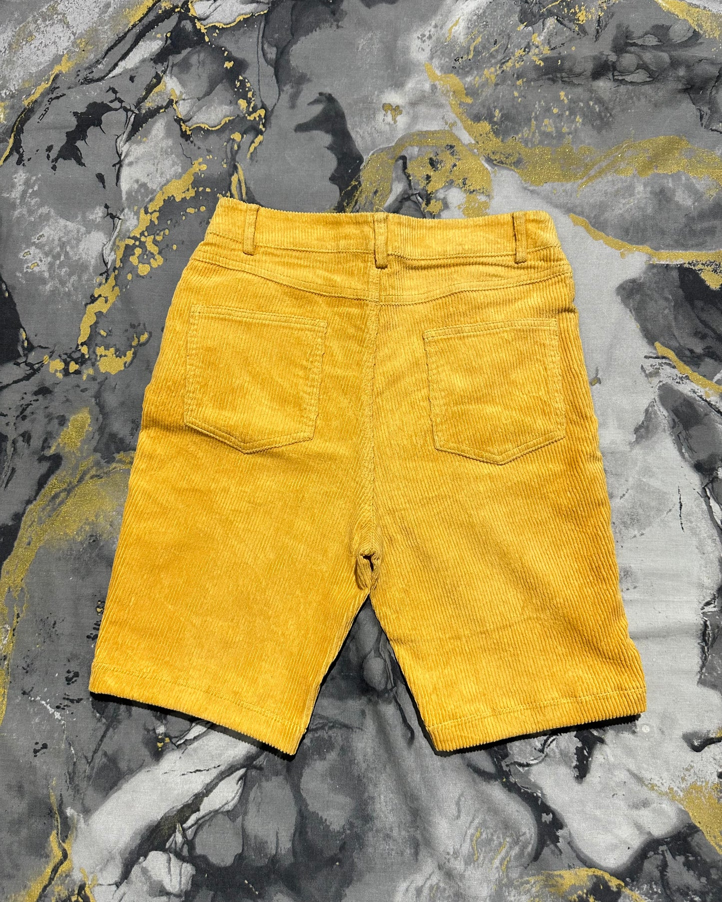 Mustard Corduroy Shorts