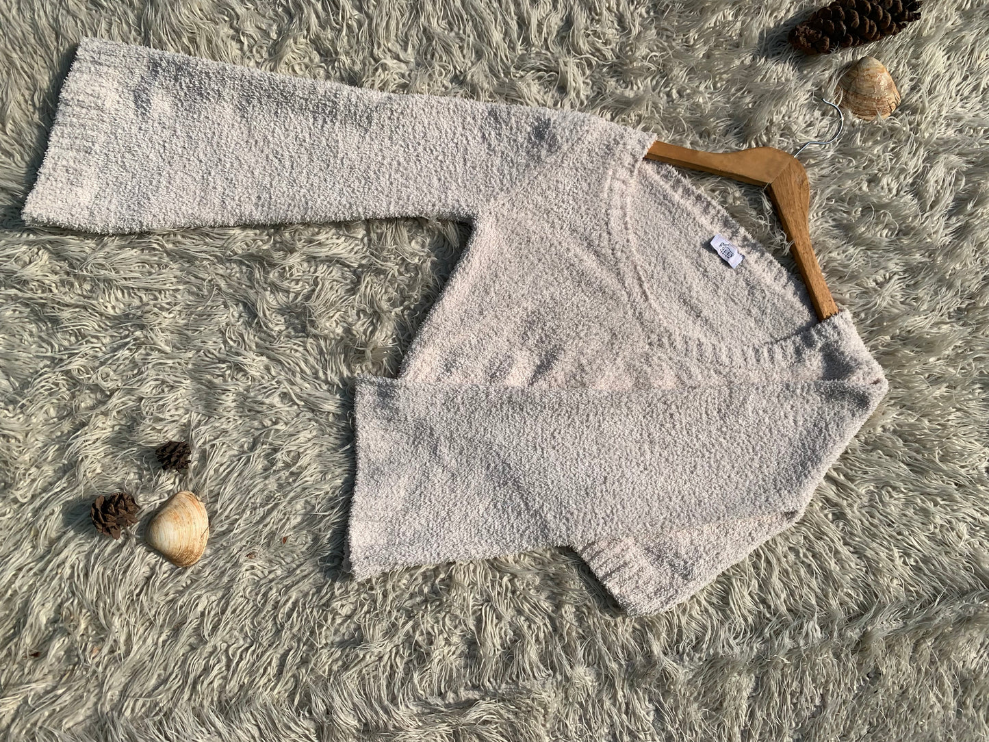 Small Pearl White Soft Sweater