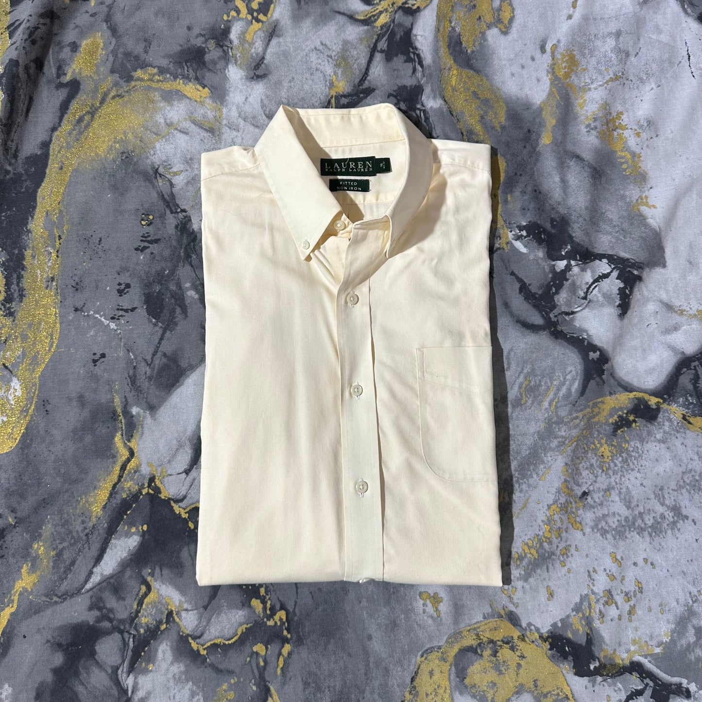Ralph Lauren Classic French Collar Light Yellow Shirt