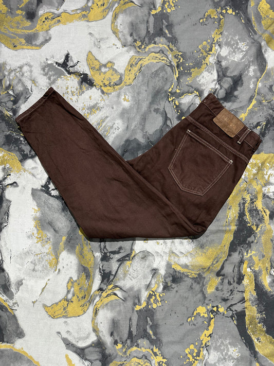 Pull & Bear Mocha Brown Straight Fit Jeans