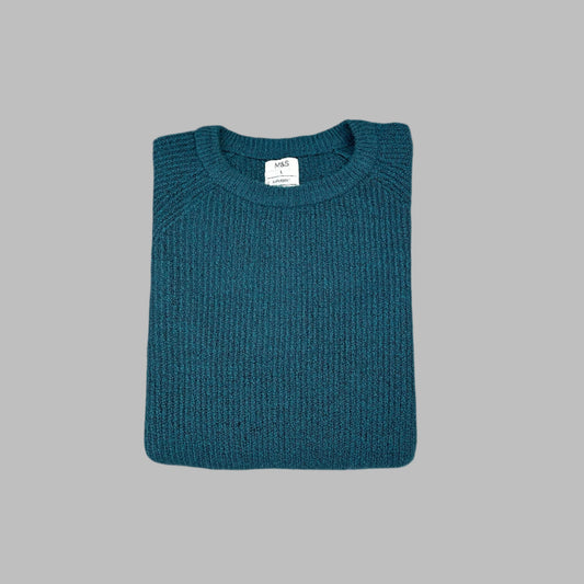 Sea Green Full Sleeves Soft Touch Sweater