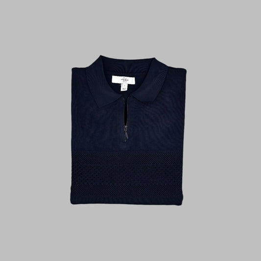 River Island Full Sleeves Knitted Half Zipper