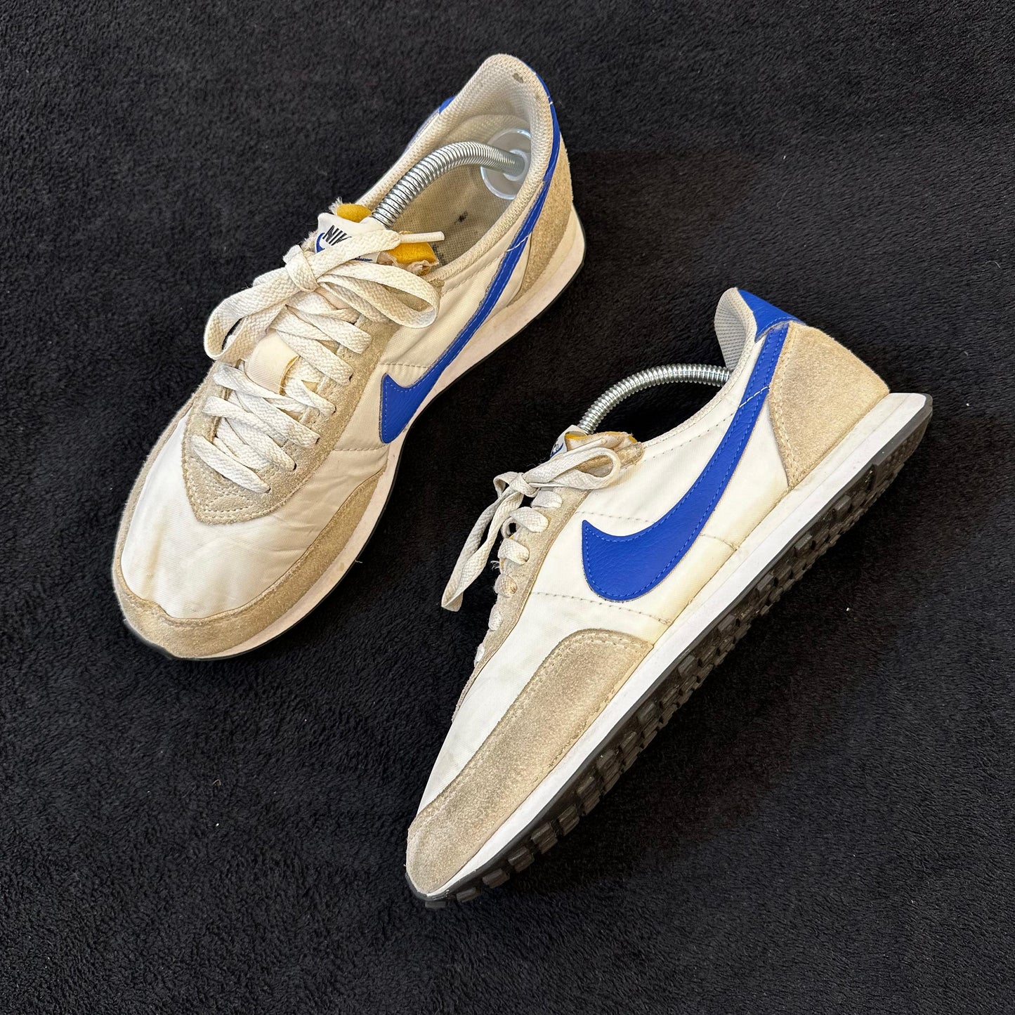 White Blue Trainers Shoes