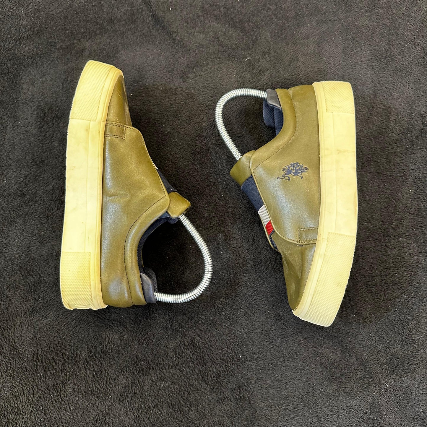 Olive Green Slip on Shoes