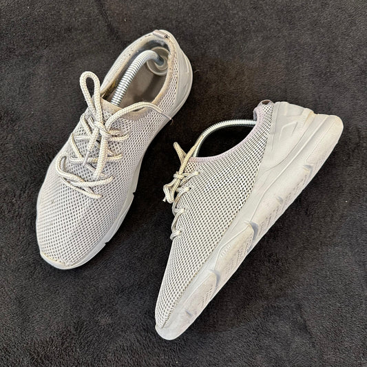 Grey Knit Running Shoes