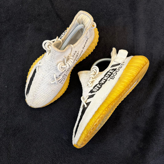 White Knit Running Shoes