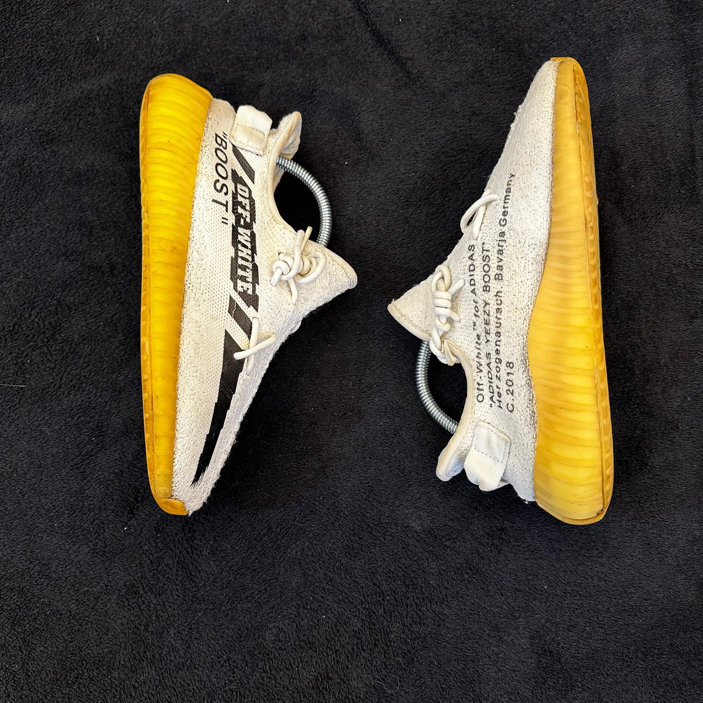 White Knit Running Shoes