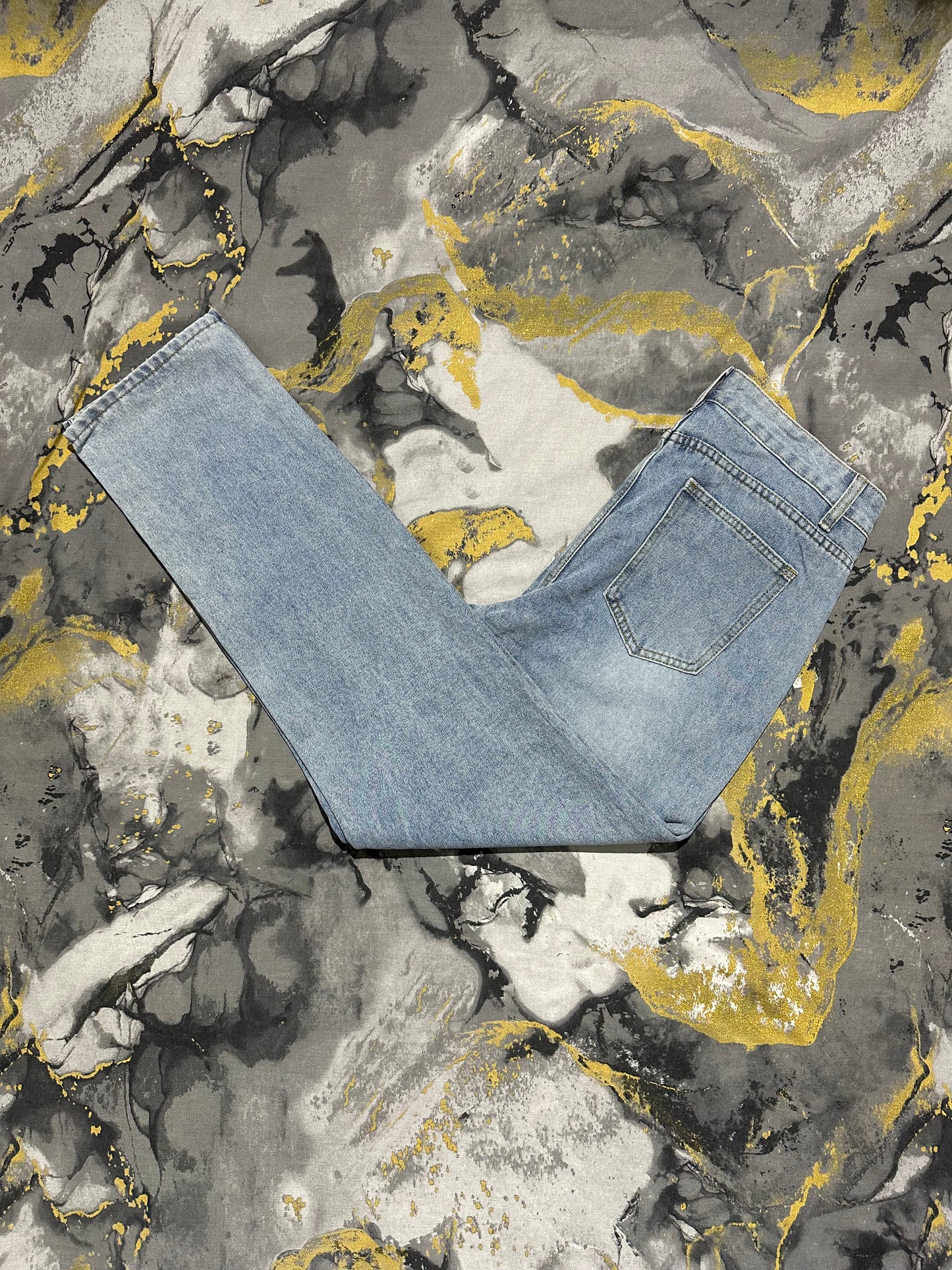 Light Grey Blue Curvy Fit Jeans