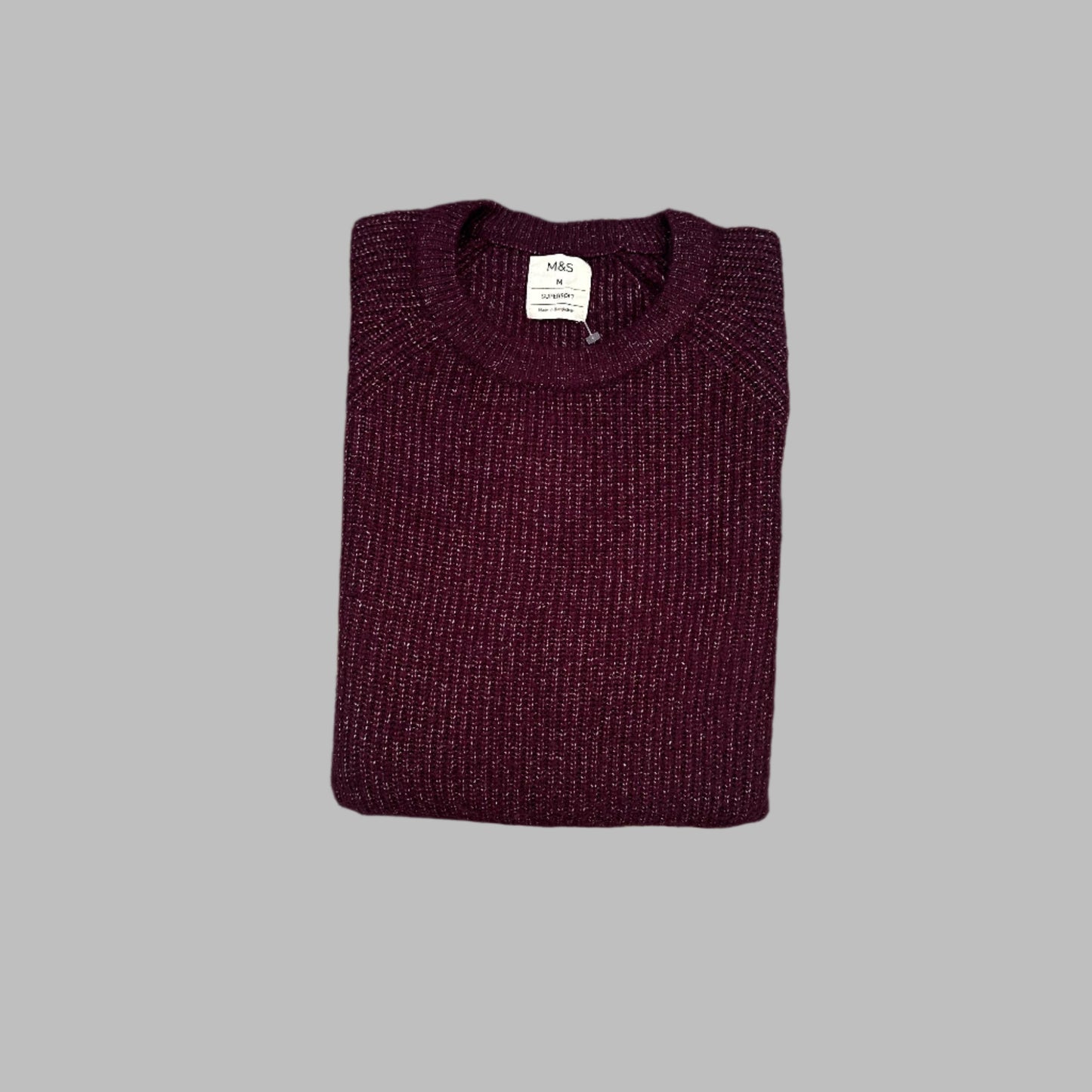 Medium Purple Soft Cotton Touch Sweater