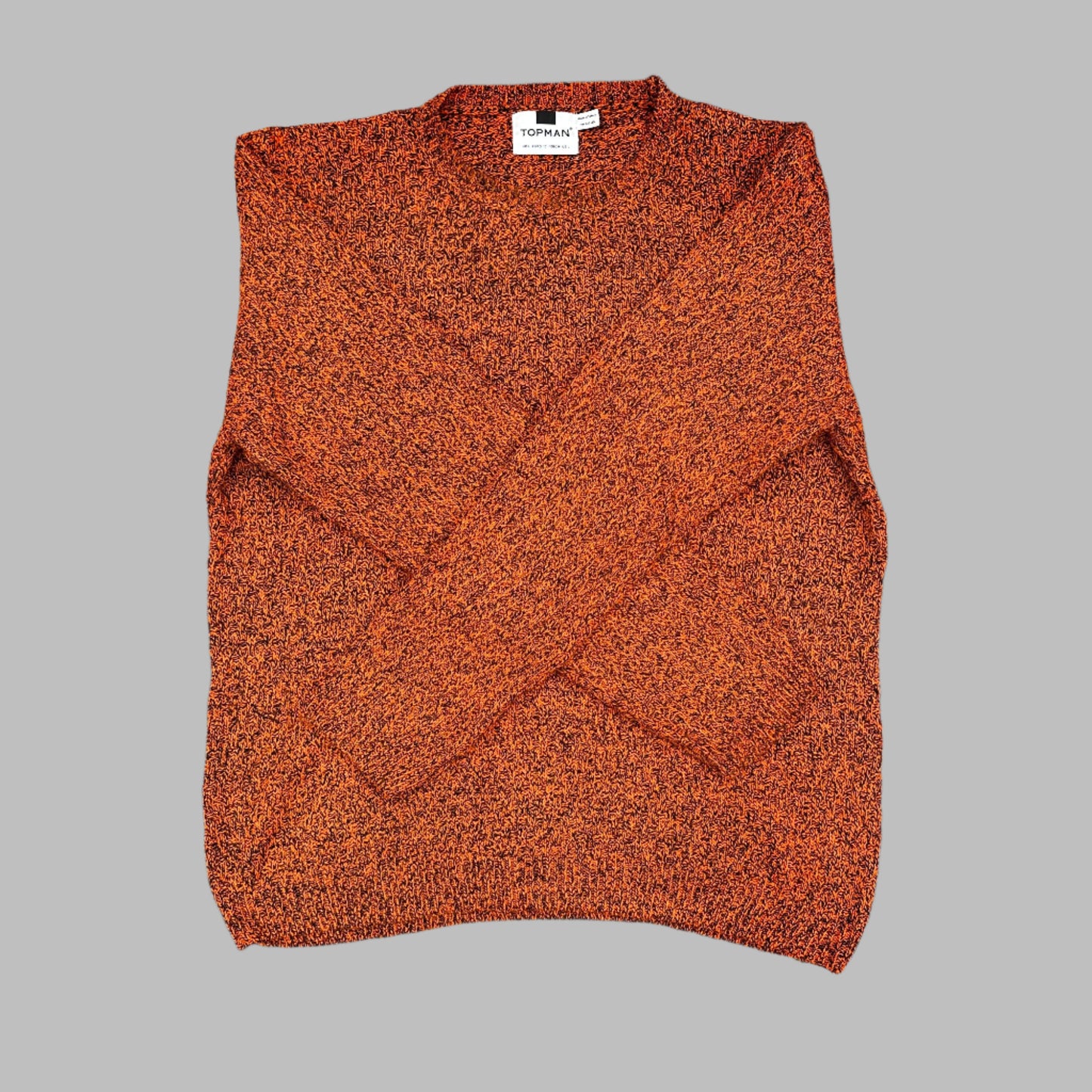 Large Orange T.Man Knitted Sweater